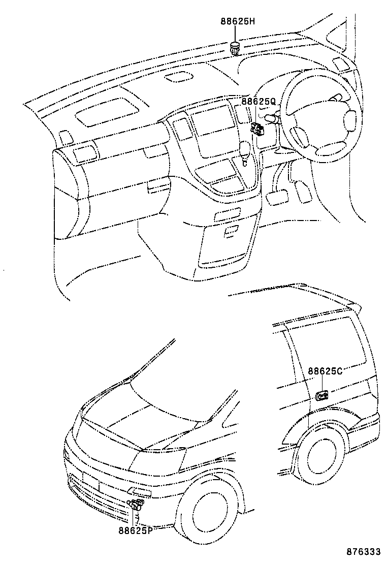 87201-58020 DUCT SUB-ASSY, AIR, NO.1 product image