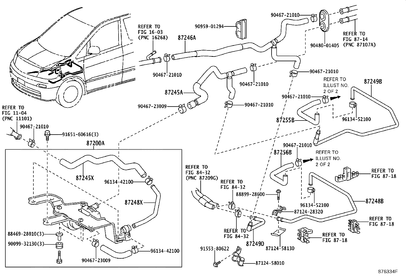 87248-58100 PIPE, HEATER WATER INLET, B product image