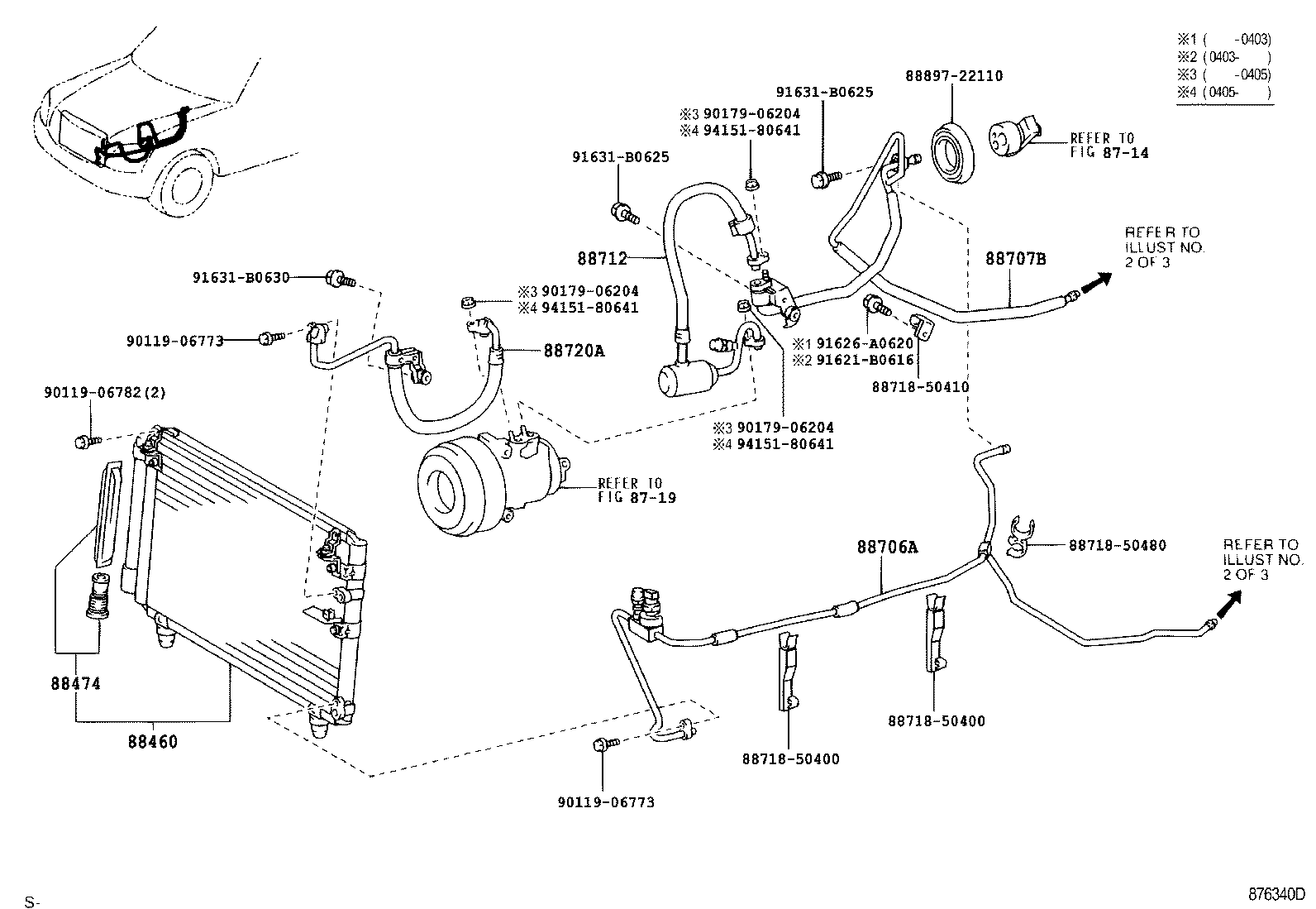 88720-50100 HOSE & ACCESSORY, AIR CONDITIONER product image