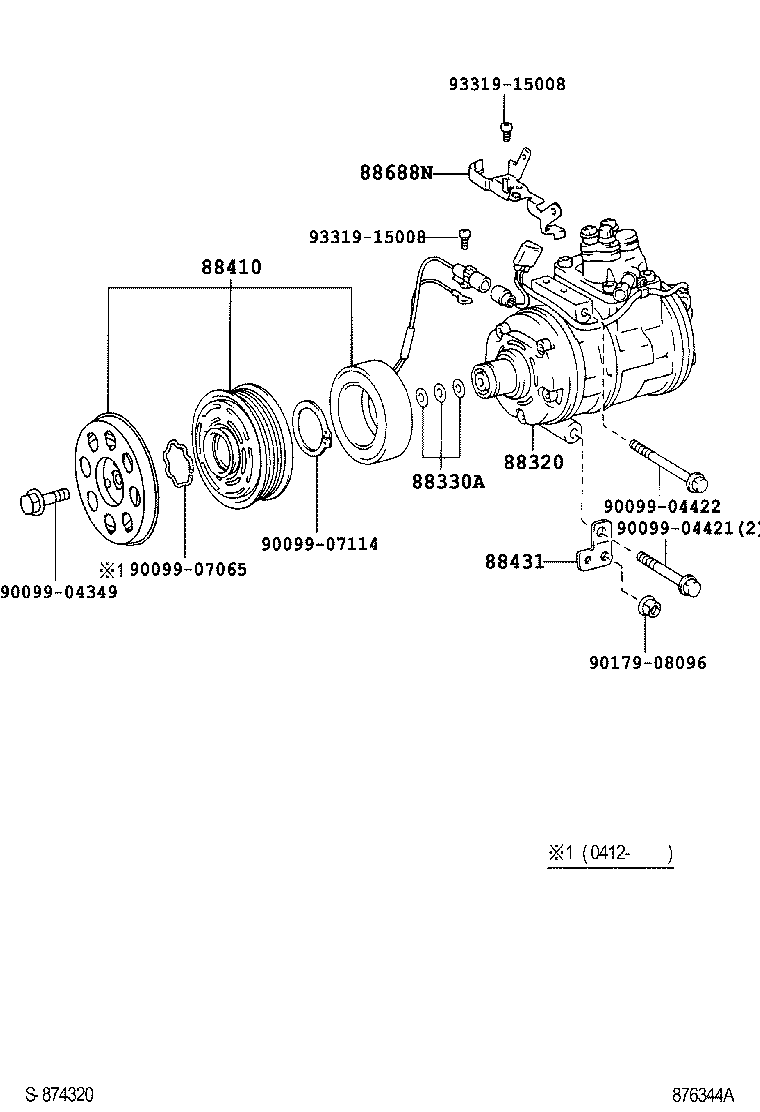 88320-50091 COMPRESSOR ASSY, COOLER product image