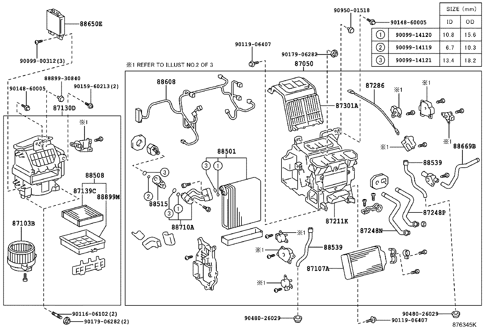 88650-50430 AMPLIFIER ASSY, AIR CONDITIONER, NO.1 product image