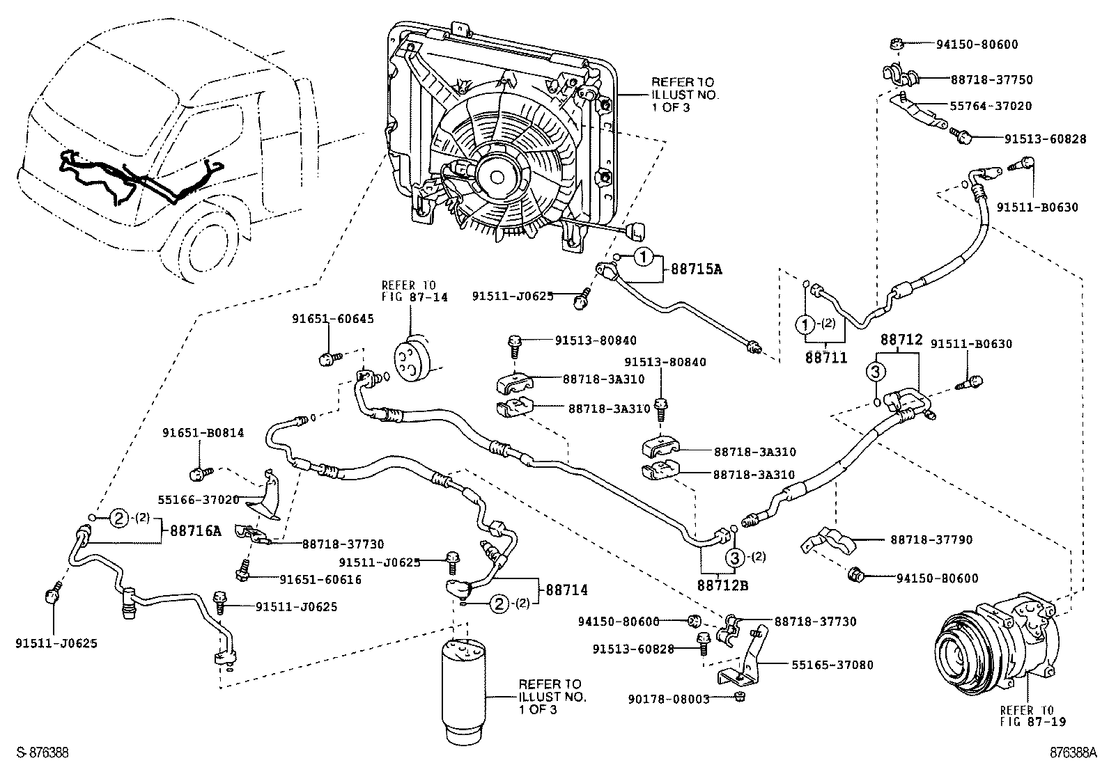 88550-37100 MOTOR ASSY, BLOWER (FOR CONDENSER) product image