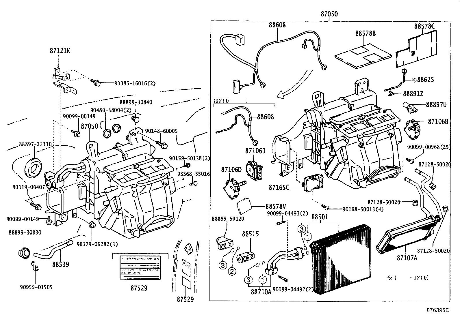 87106-30360 SERVO SUB-ASSY, DAMPER(FOR MODE) product image