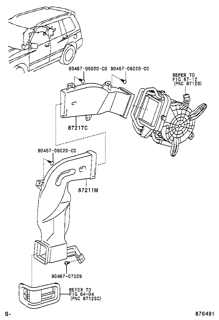 87201-48030 DUCT SUB-ASSY, AIR, NO.1 product image
