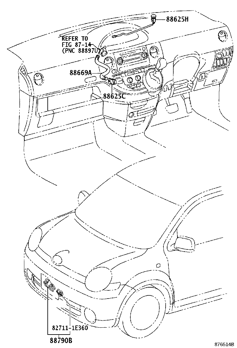 55844-52140 DUCT, HEATER TO REGISTER, NO.2 product image
