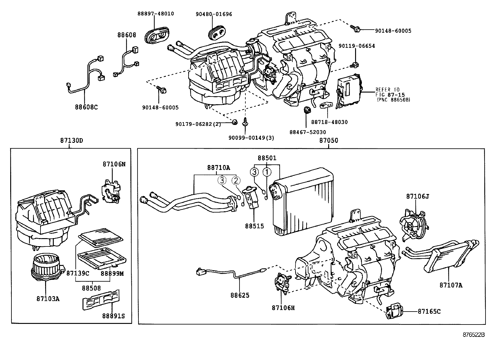 87103-48010 MOTOR SUB-ASSY, COOLING UNIT, W/FAN product image
