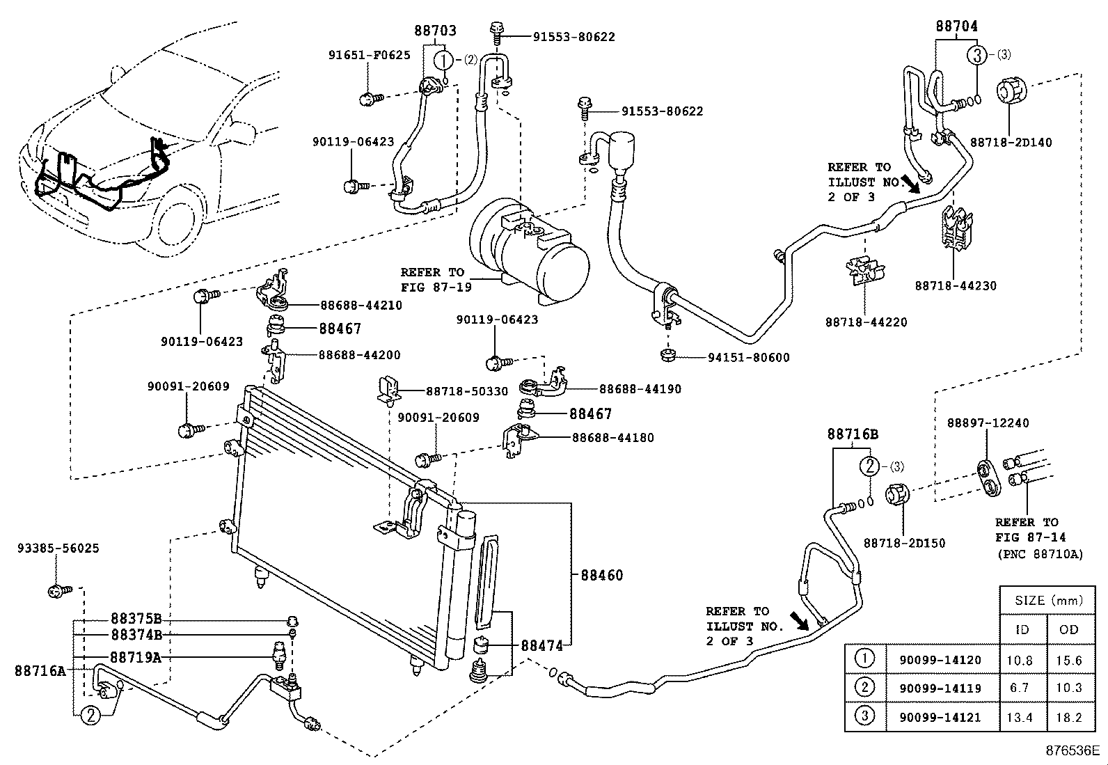 88703-44360 HOSE SUB-ASSY, DISCHARGE product image