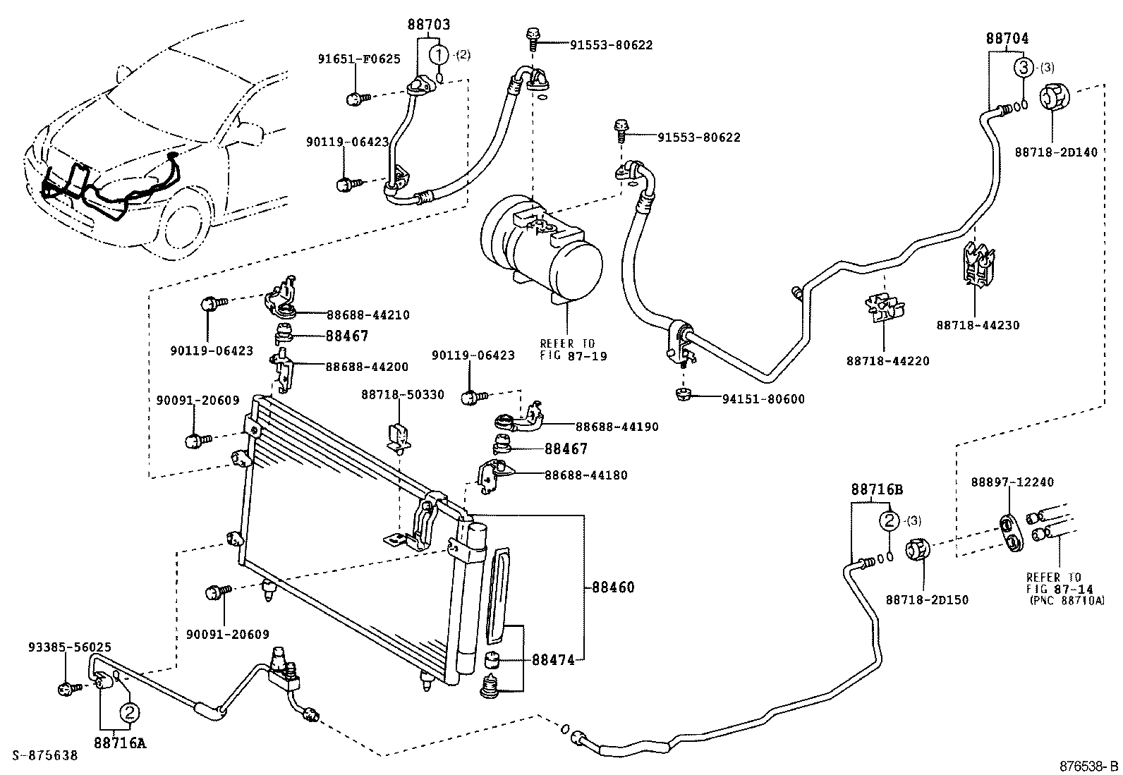 88460-44520 CONDENSER ASSY, COOLER product image