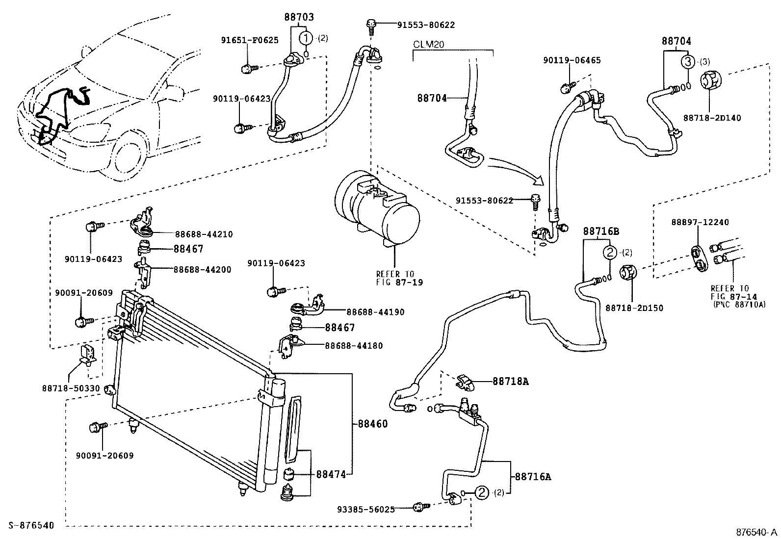 88460-44520 CONDENSER ASSY, COOLER product image