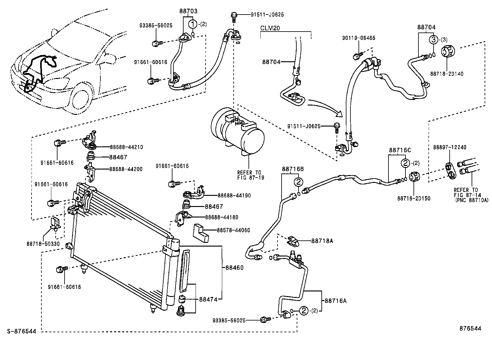 88460-44520 CONDENSER ASSY, COOLER product image