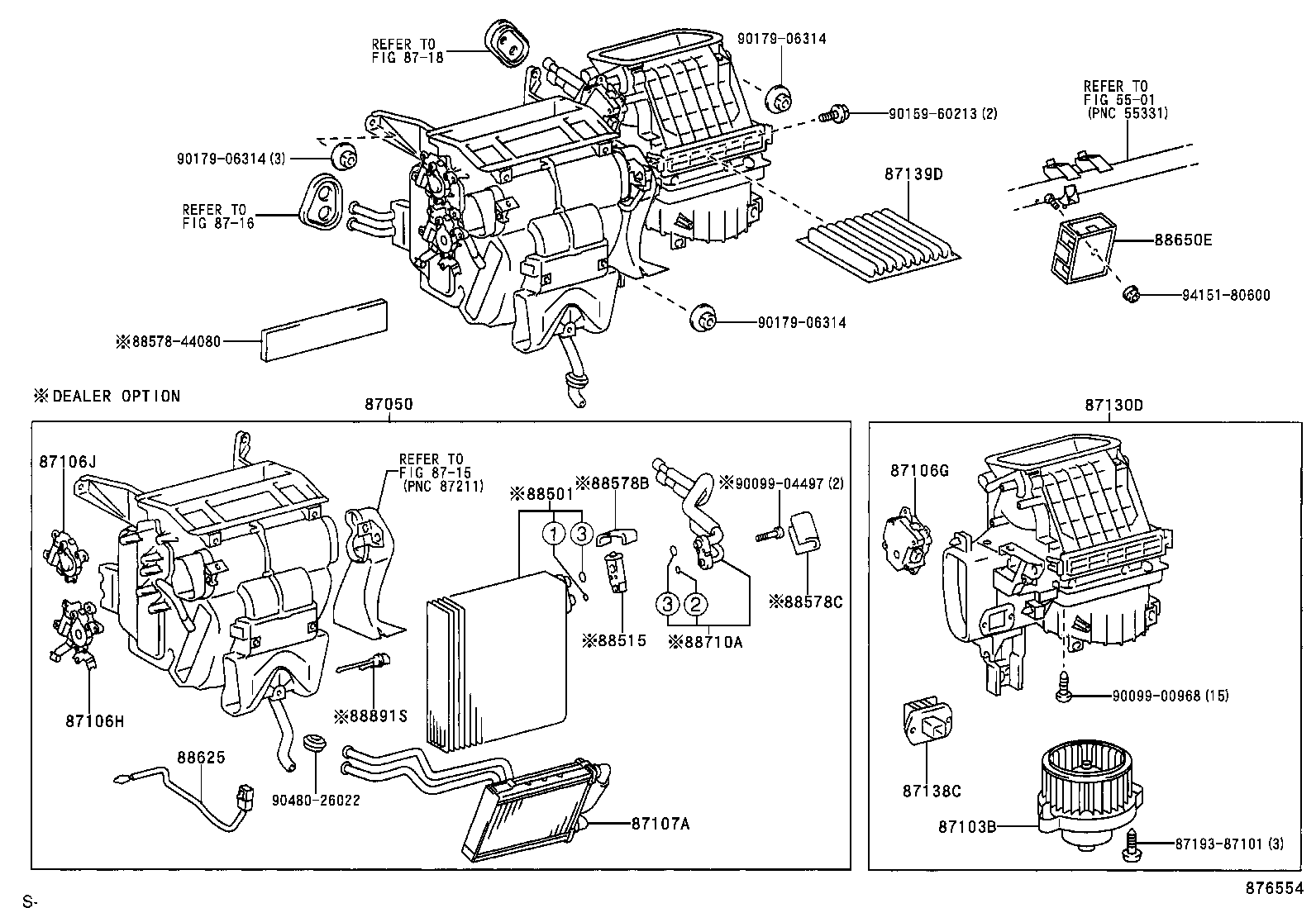 87103-44050 MOTOR SUB-ASSY, BLOWER W/FAN product image