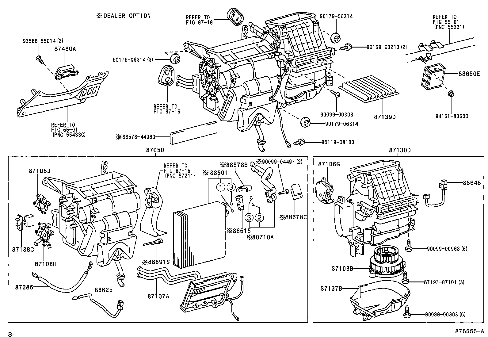 87103-44050 MOTOR SUB-ASSY, BLOWER W/FAN product image