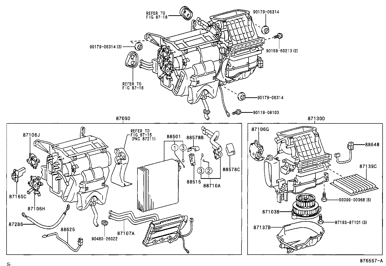 87103-44050 MOTOR SUB-ASSY, BLOWER W/FAN product image