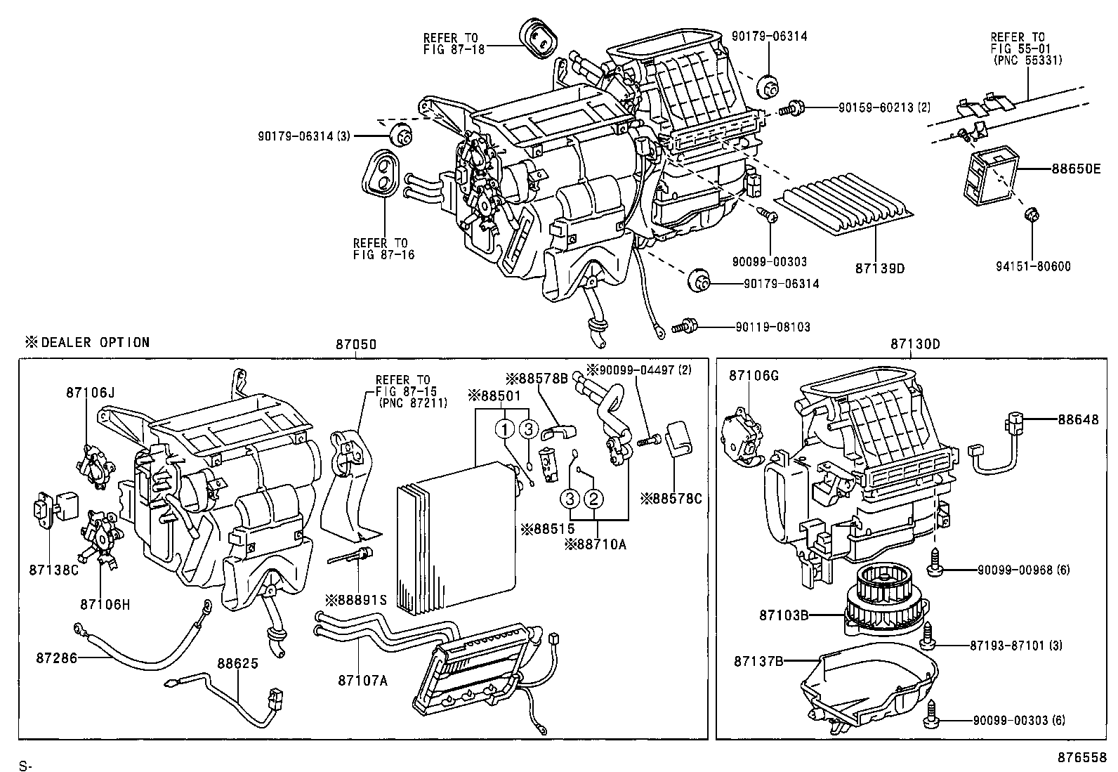 87103-44050 MOTOR SUB-ASSY, BLOWER W/FAN product image