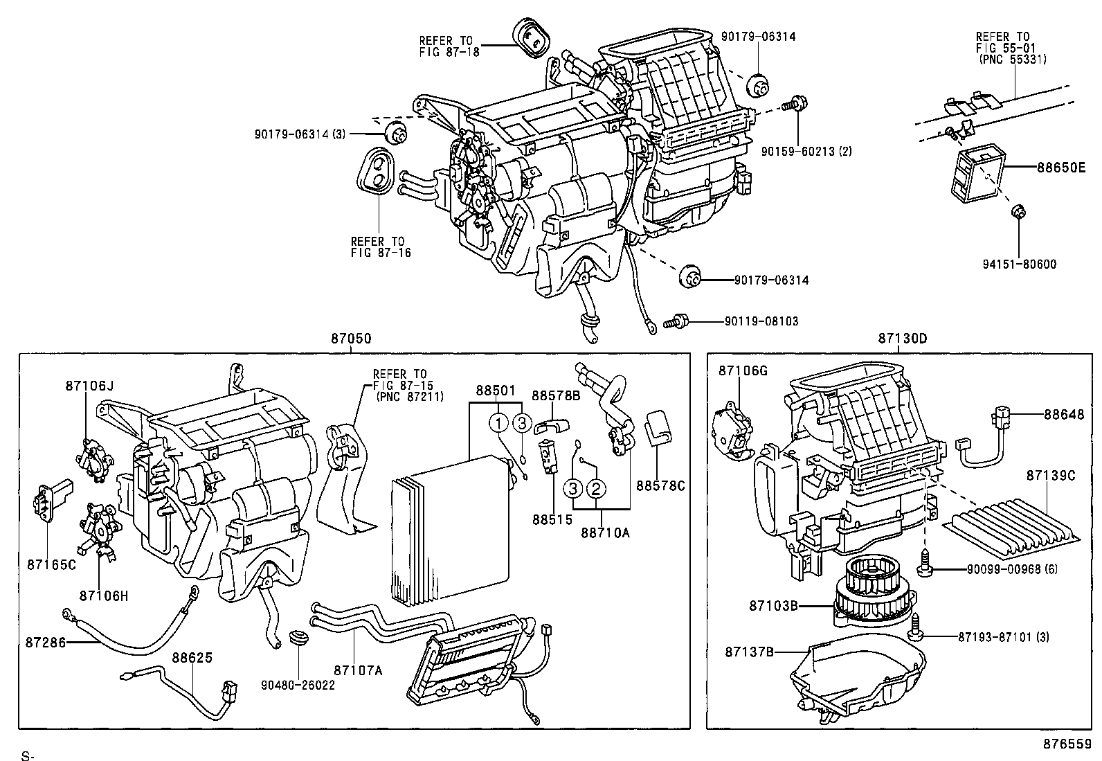 87103-44050 MOTOR SUB-ASSY, BLOWER W/FAN product image