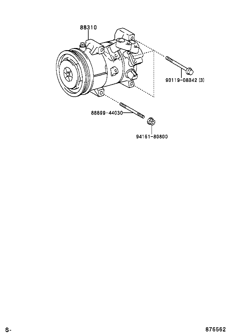 88320-44150 COMPRESSOR ASSY, COOLER product image