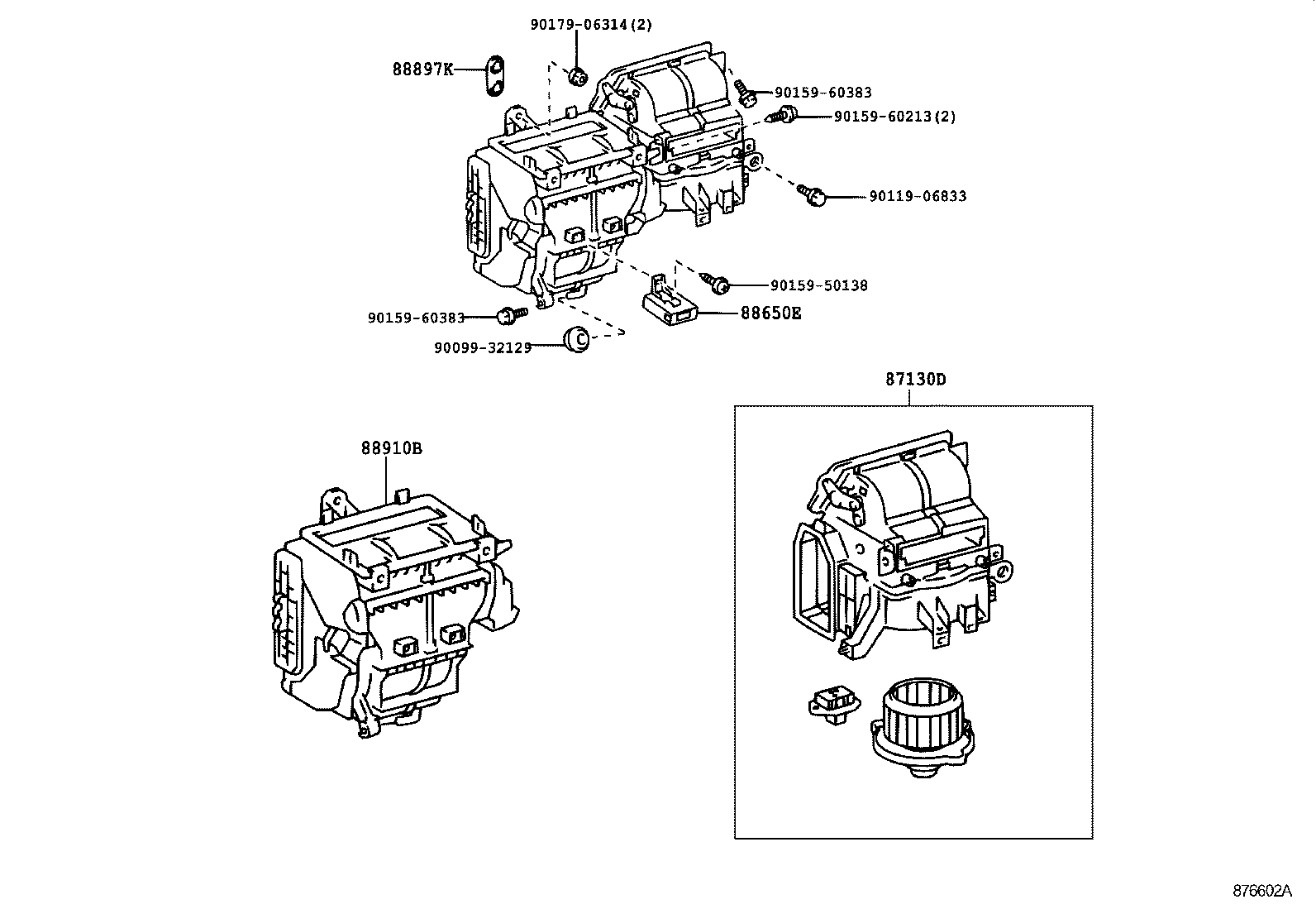87111-02010 CASE SUB-ASSY, COOLING UNIT product image