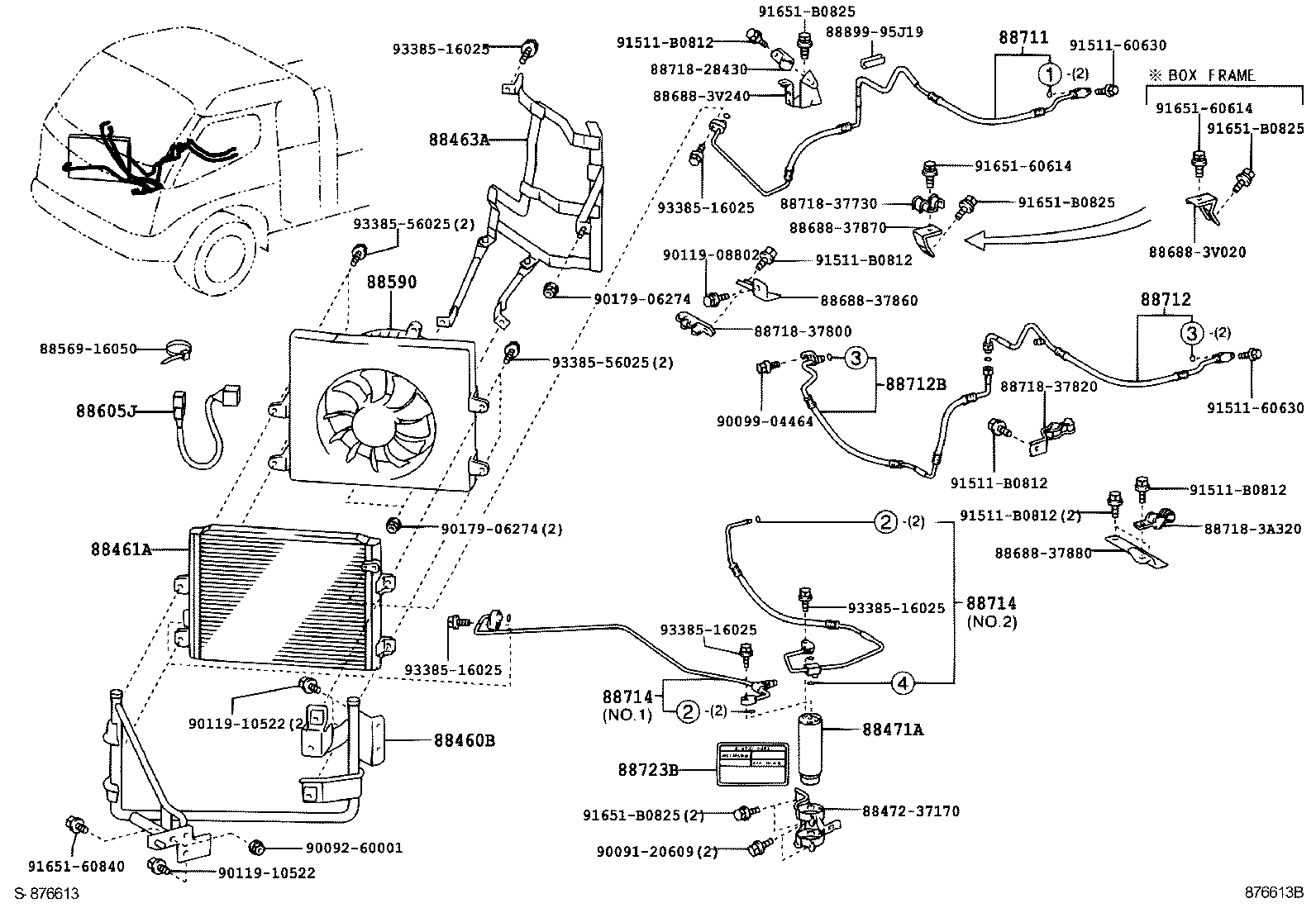 88461-25060 CORE, COOLER CONDENSER product image