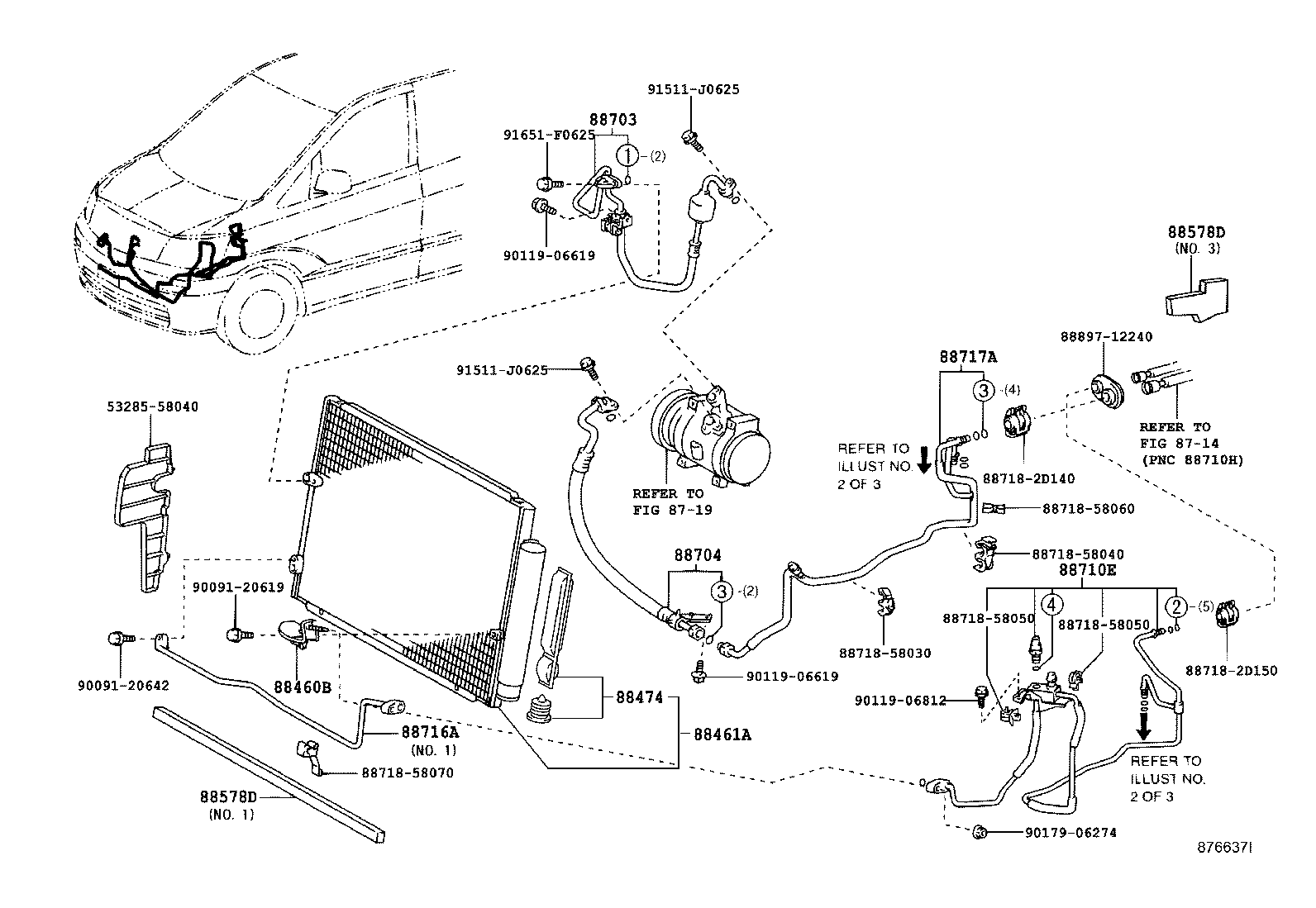 88461-58050 CORE, COOLER CONDENSER product image