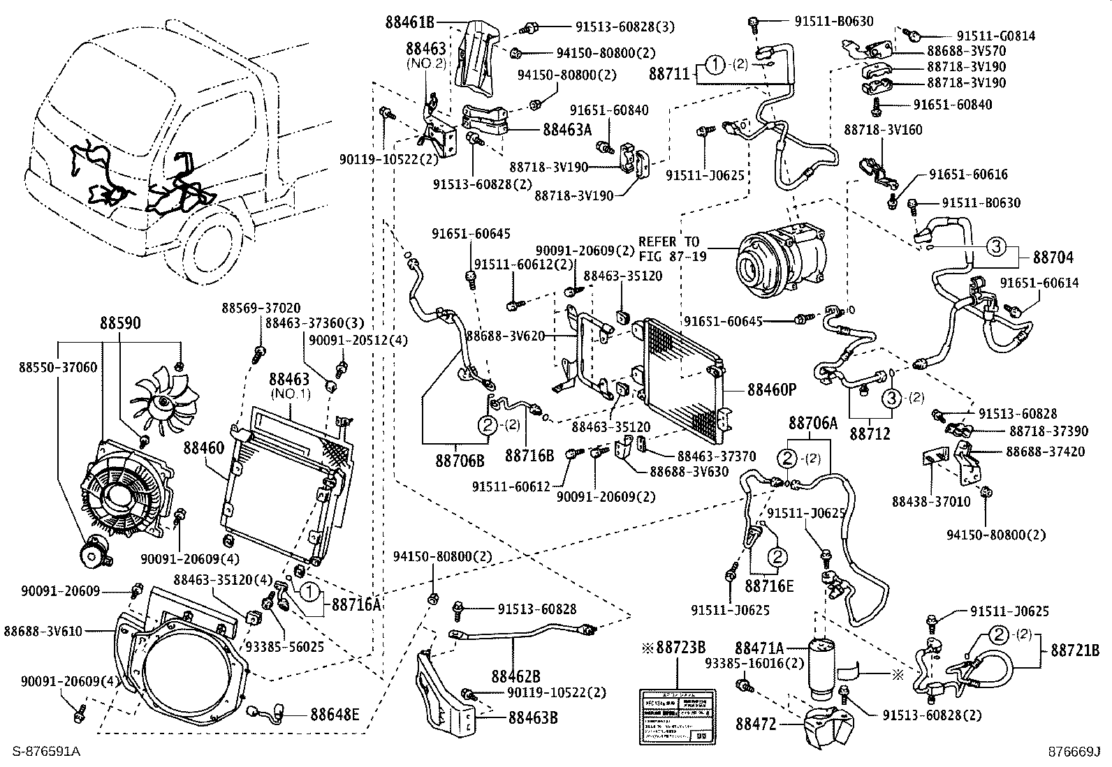 88461-25060 CORE, COOLER CONDENSER product image