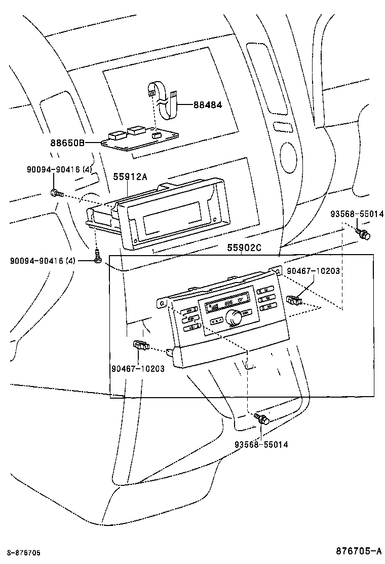 55844-0F020 DUCT, HEATER TO REGISTER, NO.2 product image