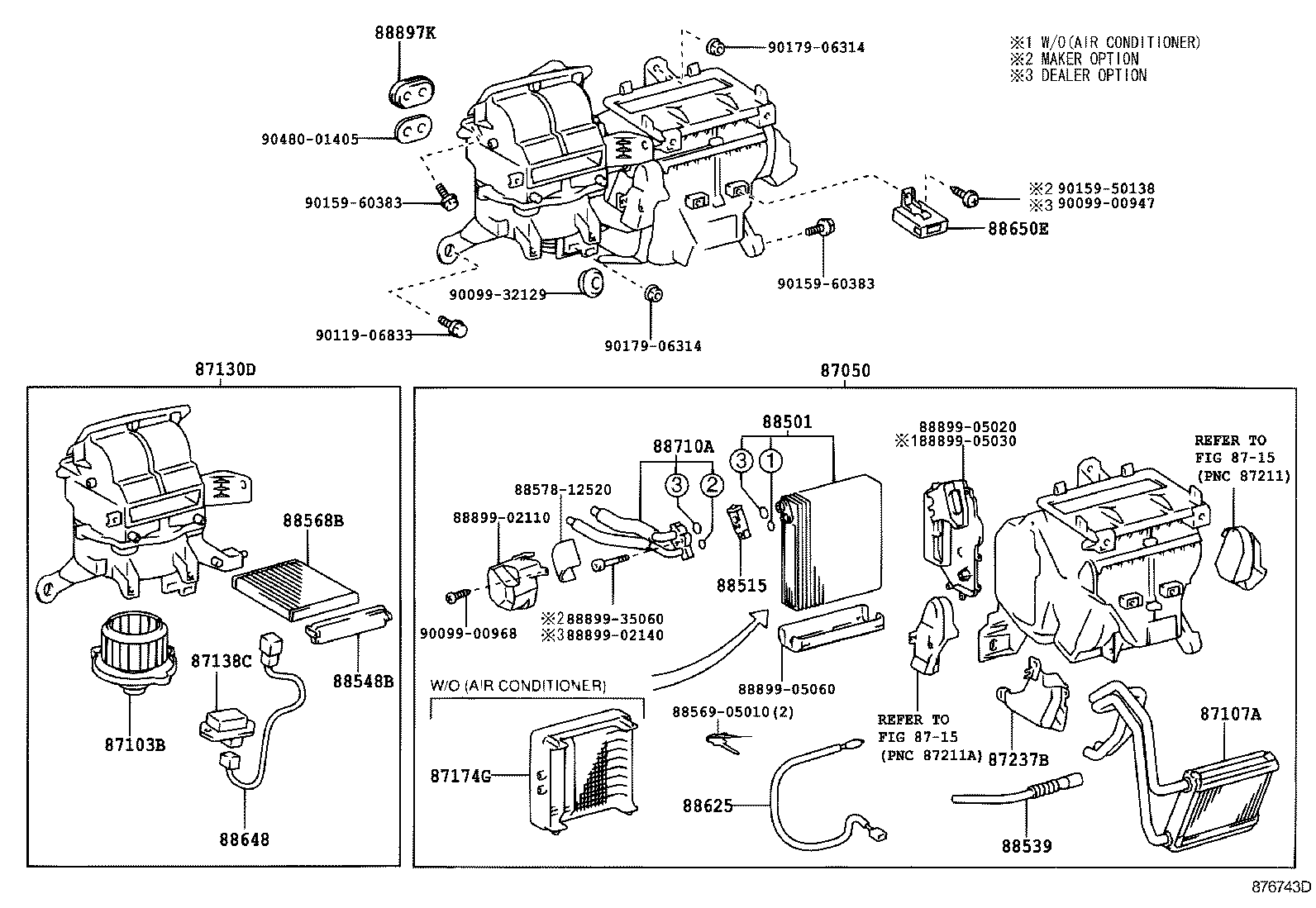 87106-02040 SERVO SUB-ASSY, DAMPER(FOR MODE) product image