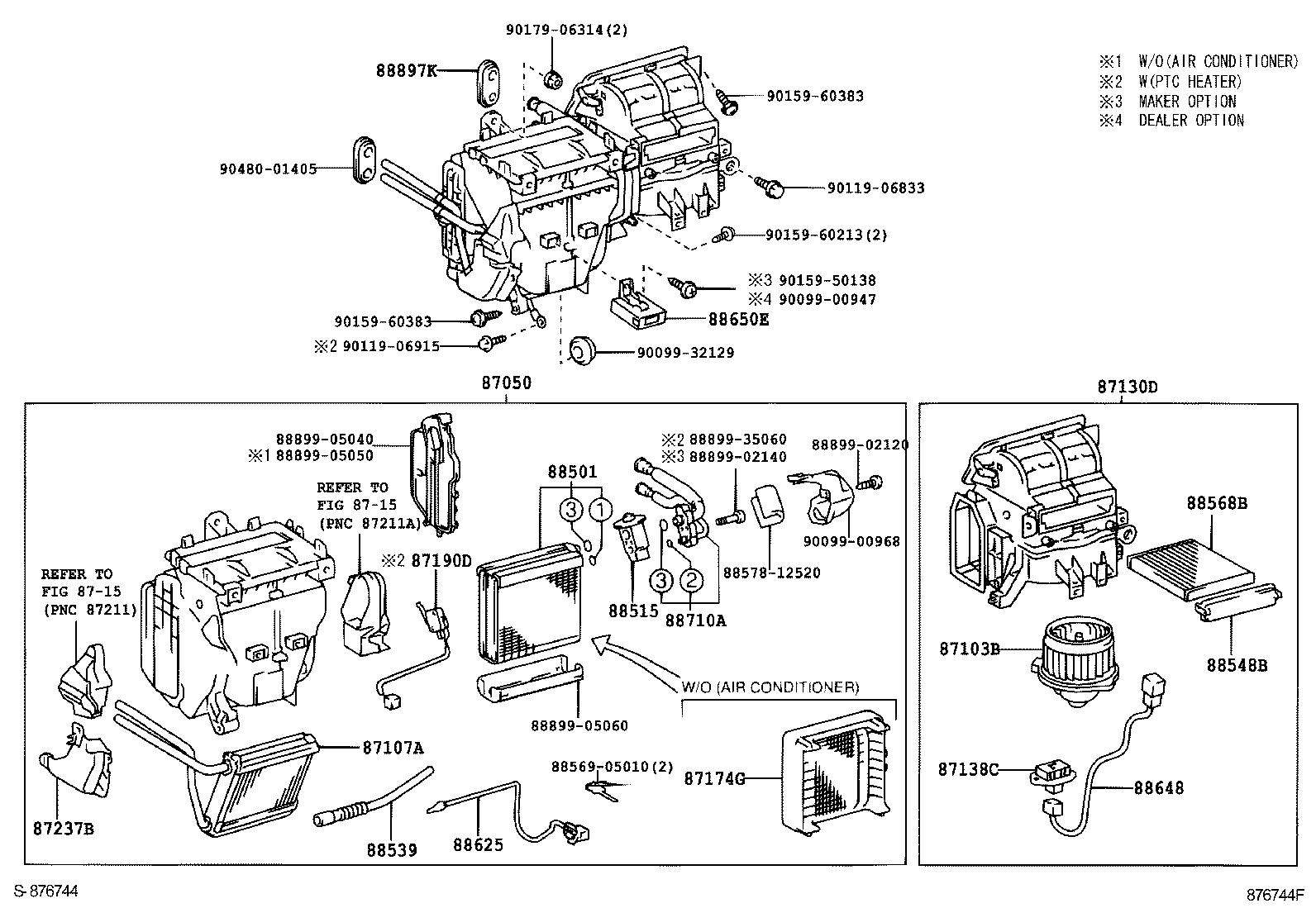 87106-02040 SERVO SUB-ASSY, DAMPER(FOR MODE) product image