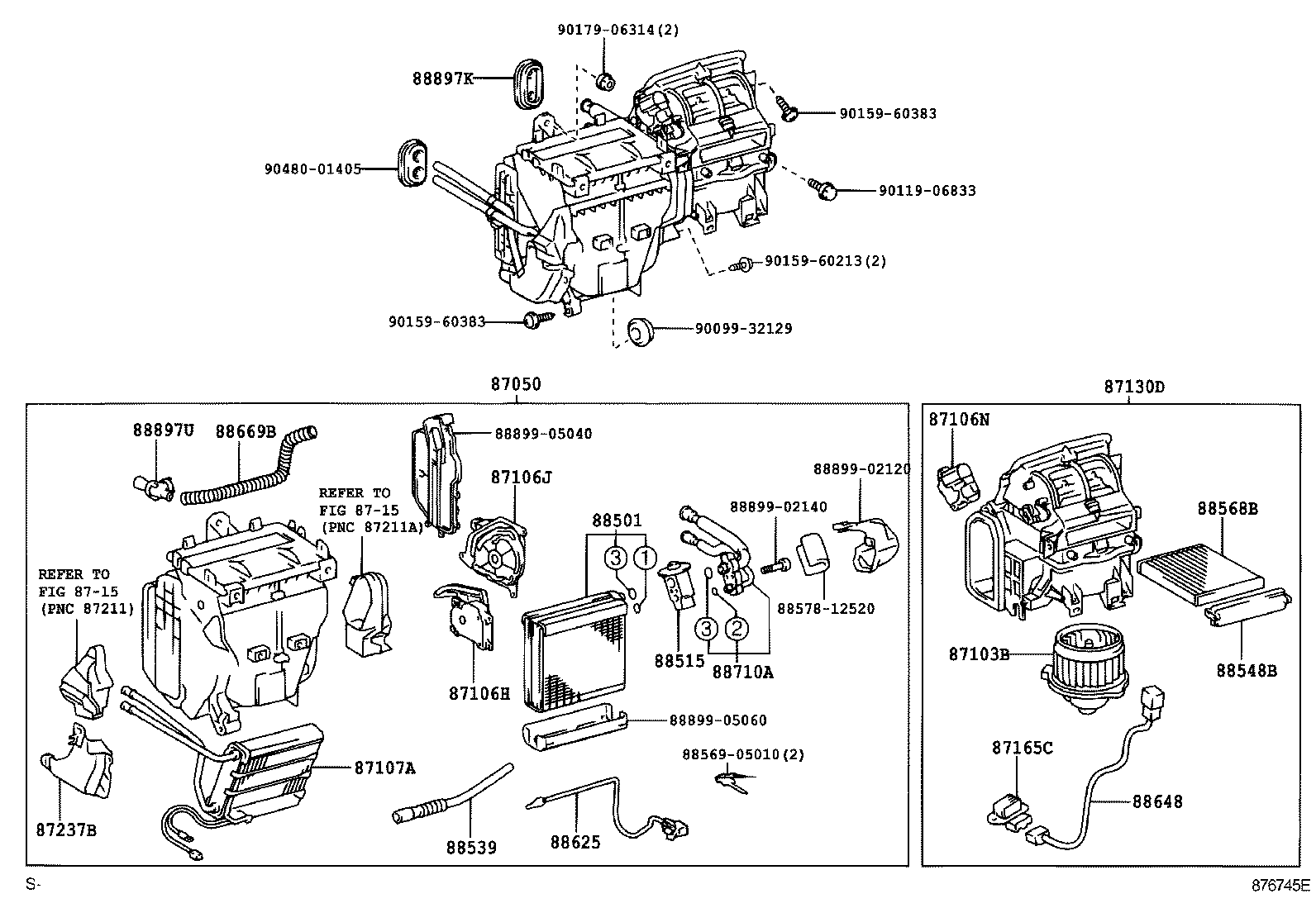 87106-02040 SERVO SUB-ASSY, DAMPER(FOR MODE) product image