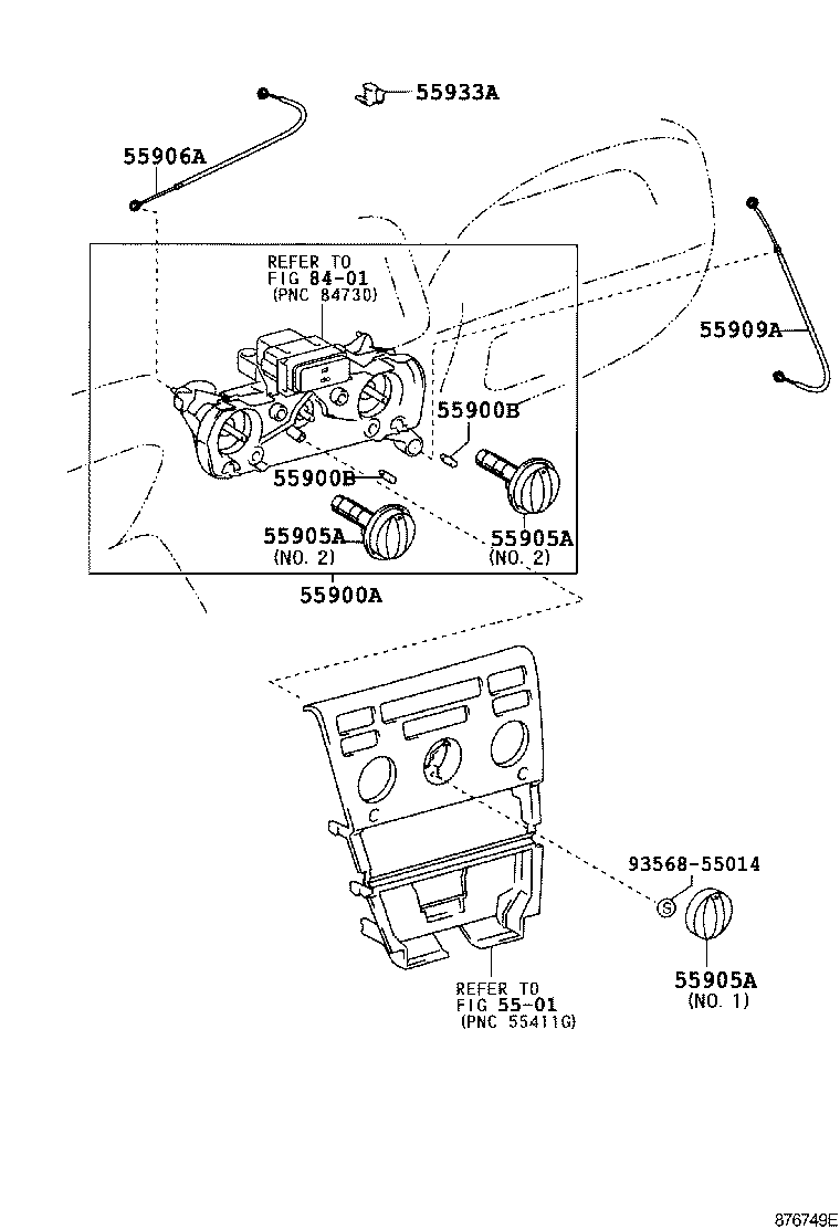 55844-12470 DUCT, HEATER TO REGISTER, NO.2 product image