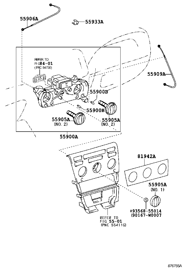 87201-02230 DUCT SUB-ASSY, AIR, NO.1 product image