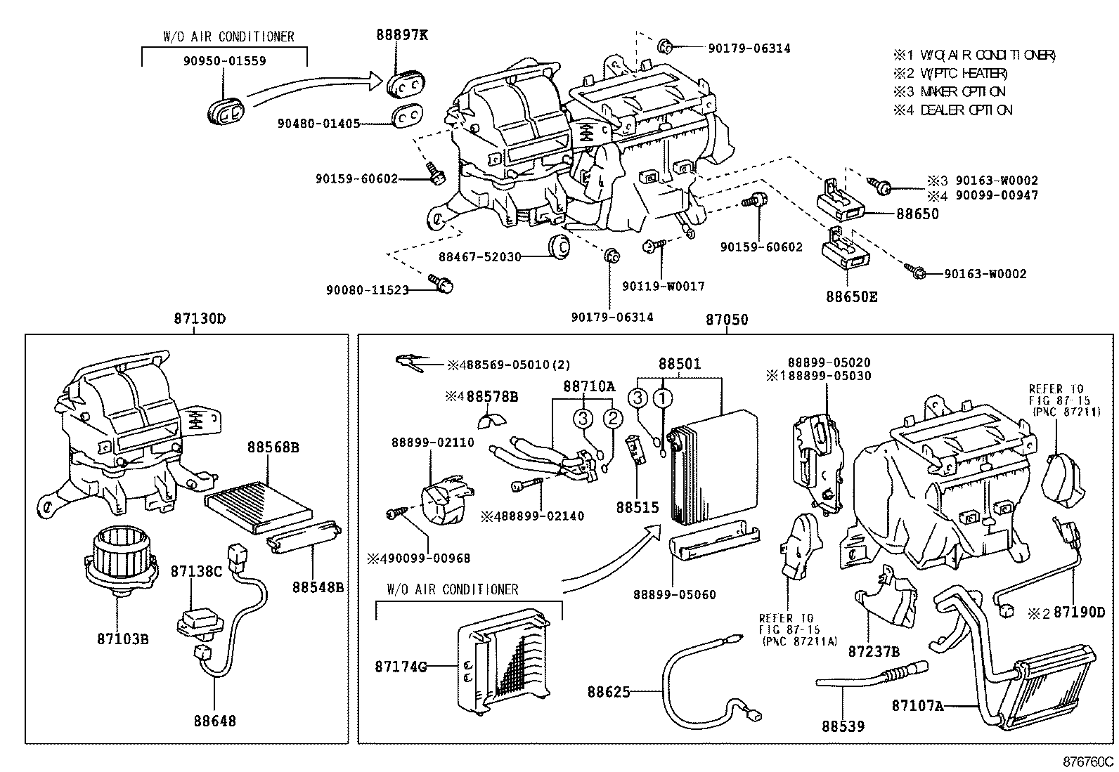 87050-02440 RADIATOR ASSY, AIR CONDITIONER product image
