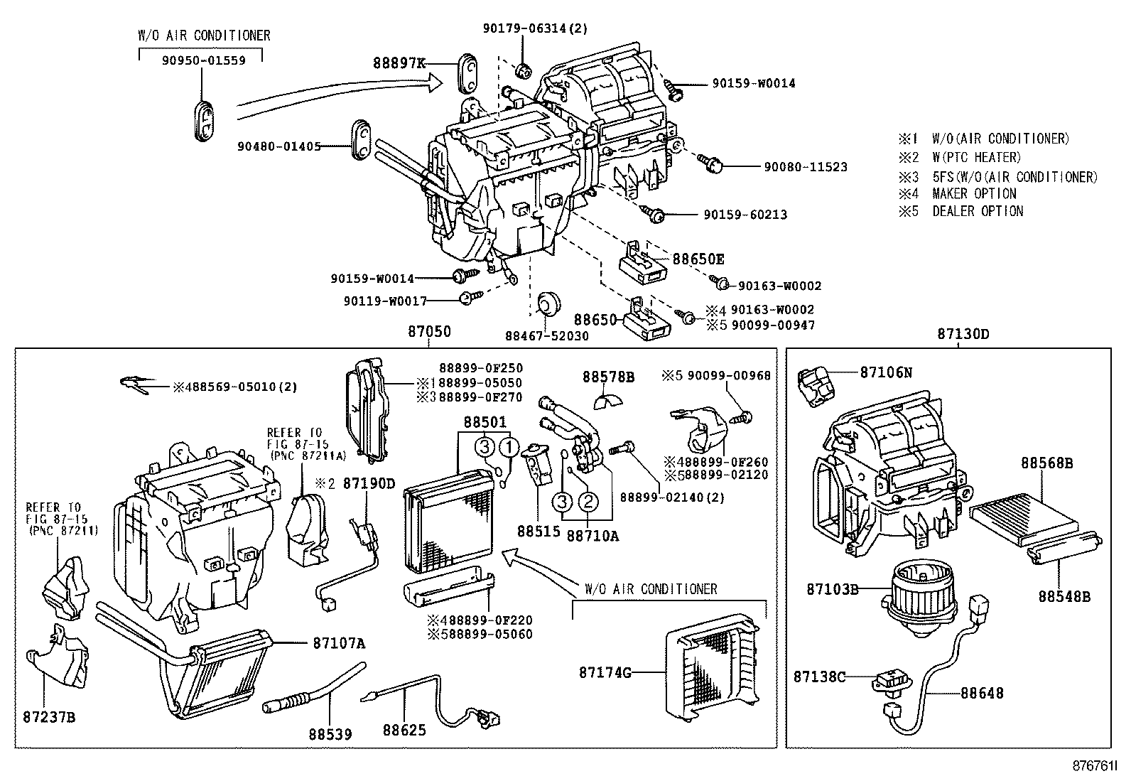 87050-02440 RADIATOR ASSY, AIR CONDITIONER product image