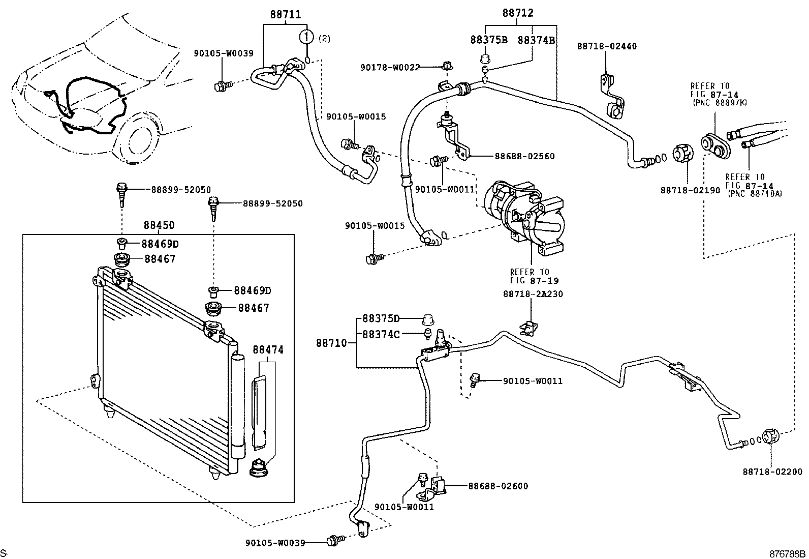 88450-02150 CONDENSER ASSY, W/RECEIVER product image