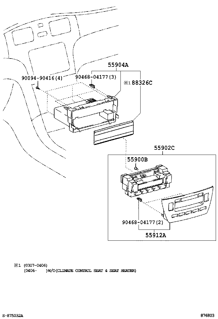 55902-33570 PANEL SUB-ASSY, AIR CONDITIONER product image