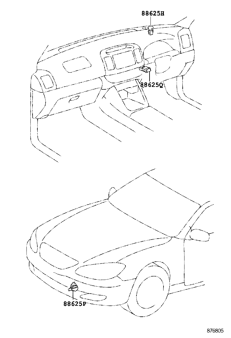 55912-33100 HOUSING, HEATER CONTROL product image