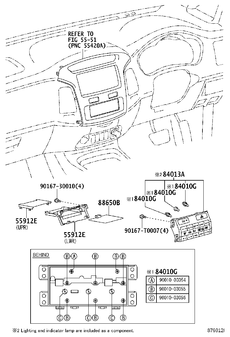 87202-0K010 DUCT, AIR, REAR ROOF NO.2 product image