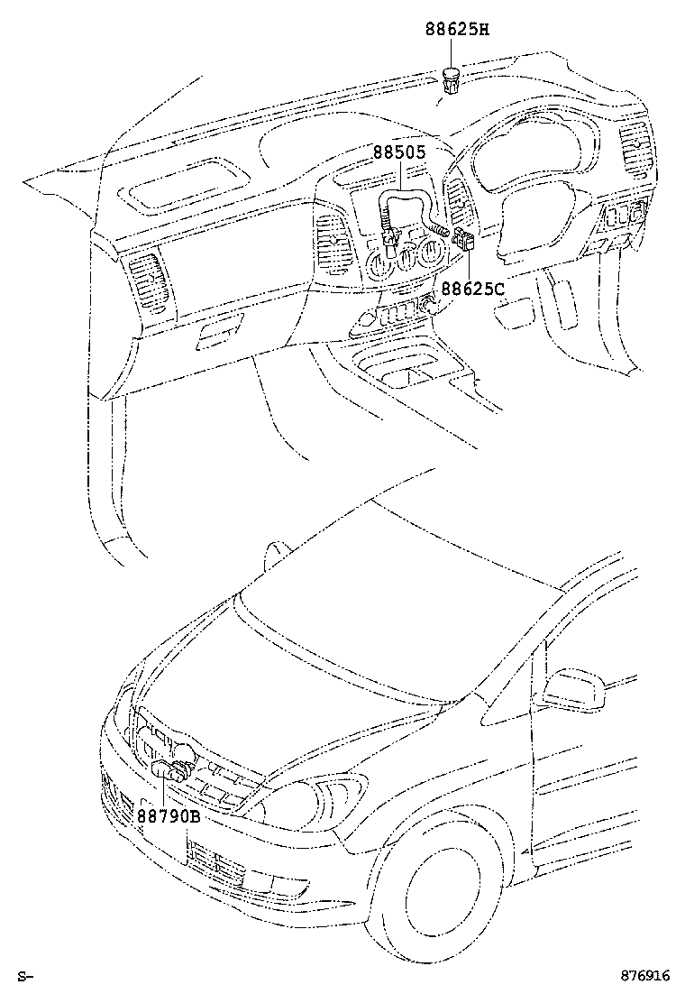 55844-0K030 DUCT, HEATER TO REGISTER, NO.2 product image