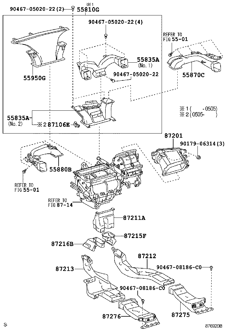 55810-0M010 VENTILATOR ASSY, FRONT product image
