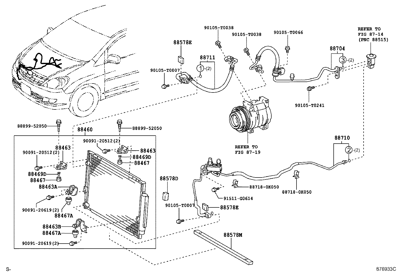 88578-0K150 PACKING, COOLER PIPE, NO.1 product image