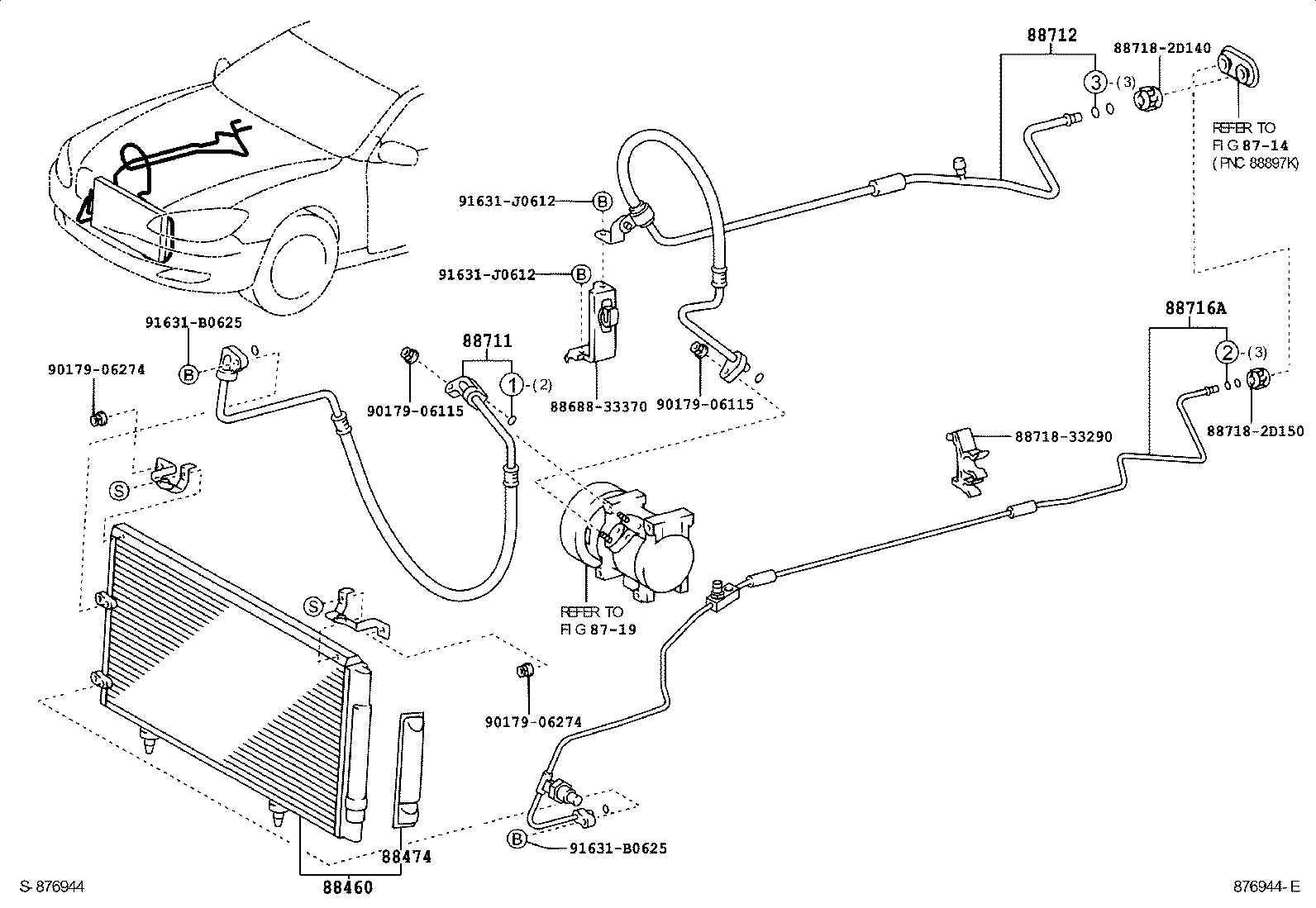 88461-06070 CORE, COOLER CONDENSER product image