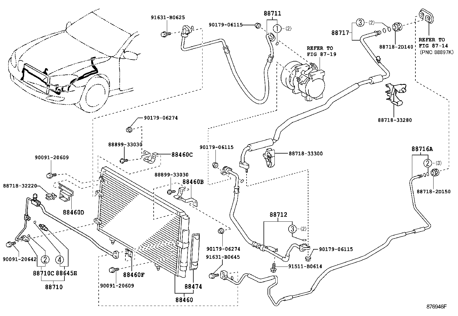 88461-06070 CORE, COOLER CONDENSER product image