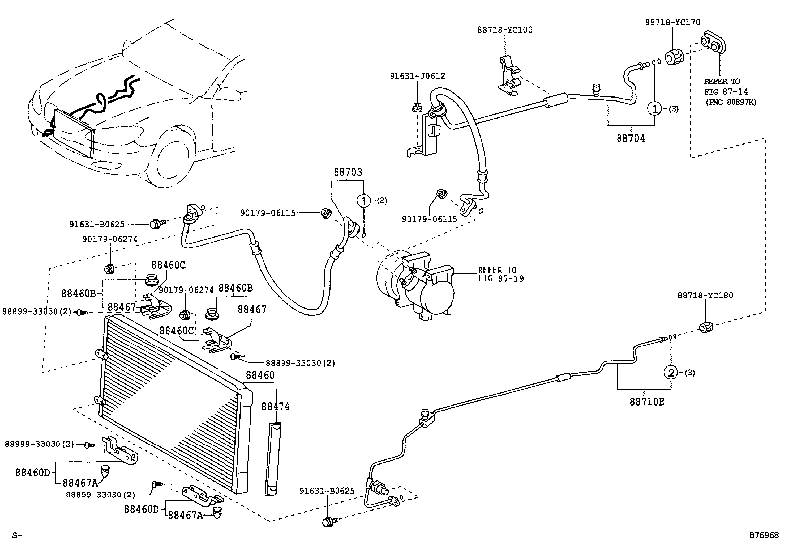 88704-YC080 HOSE SUB-ASSY, SUCTION product image
