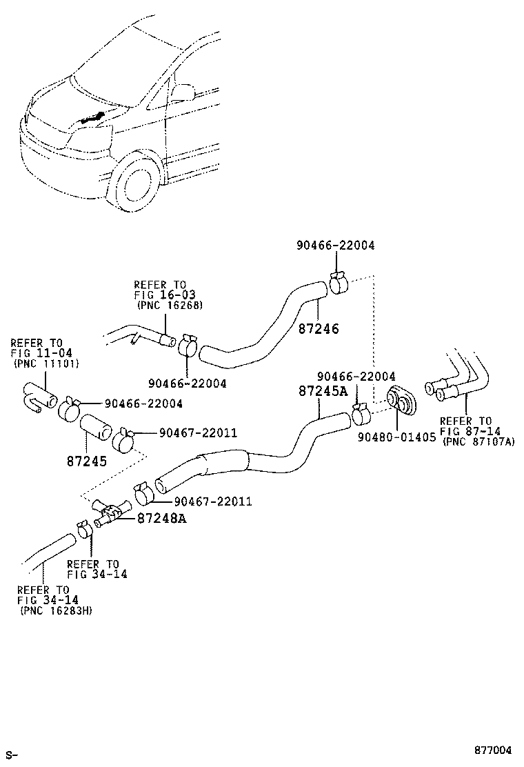 87245-2J720 HOSE, HEATER WATER, OUTLET A product image