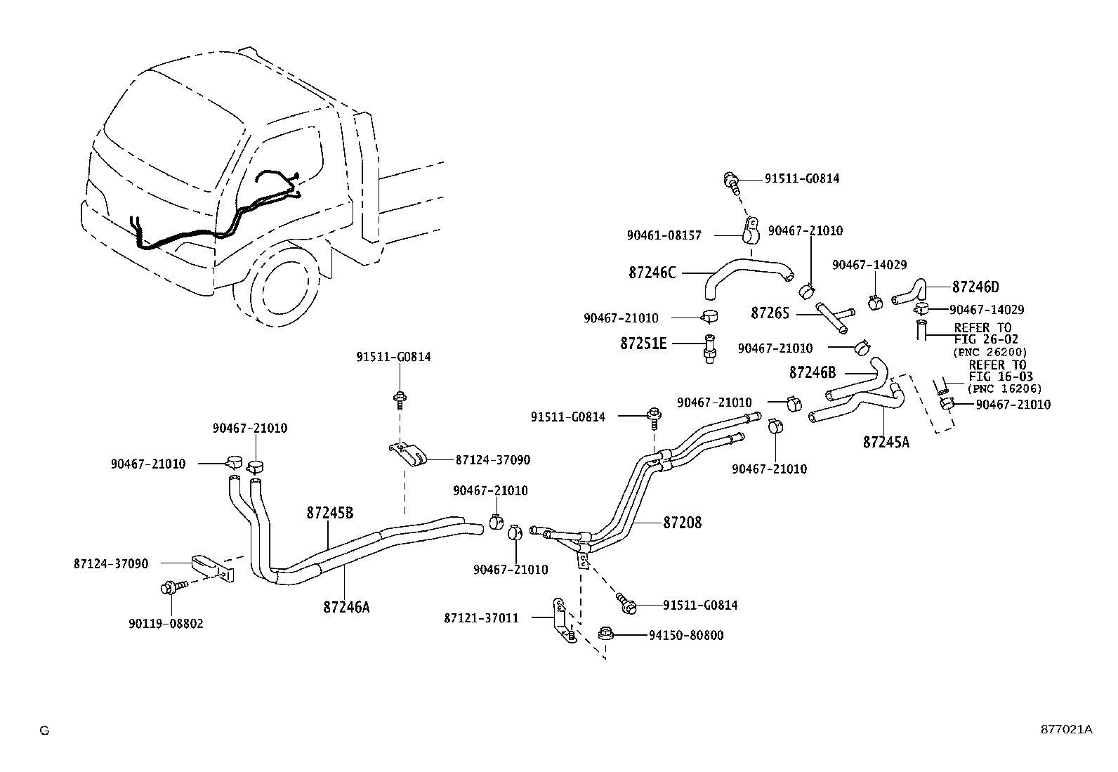 87245-3V050 HOSE, HEATER WATER, OUTLET A product image