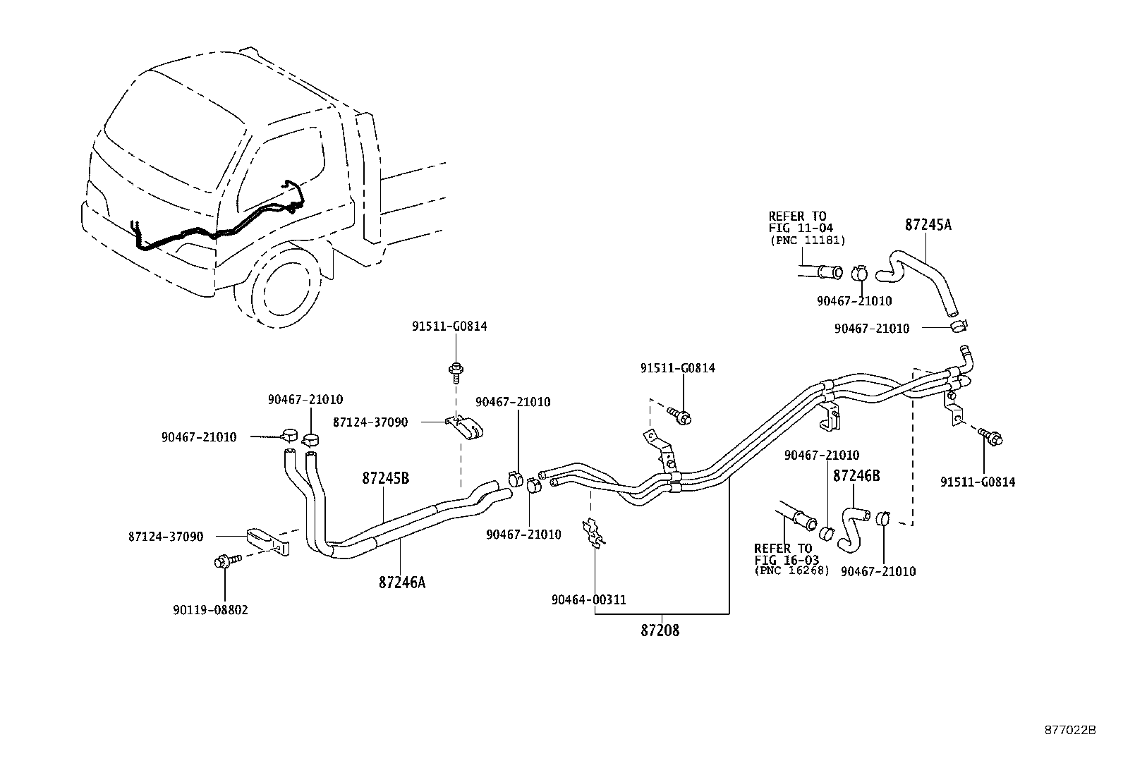 87245-3V050 HOSE, HEATER WATER, OUTLET A product image