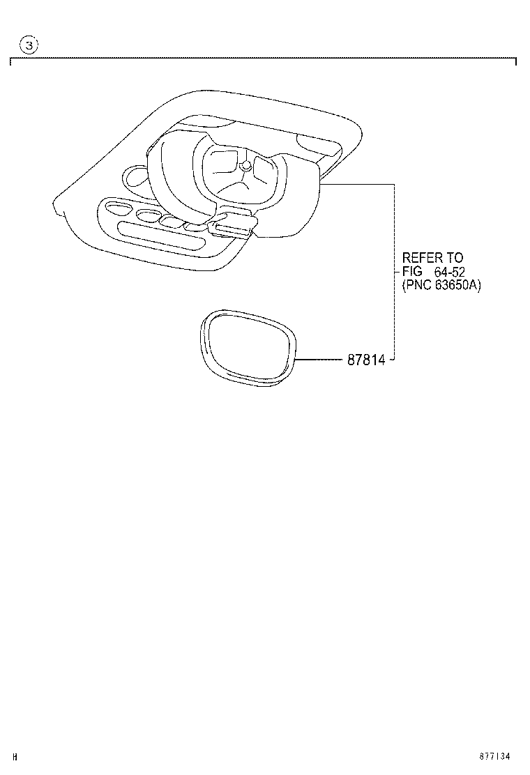 81890-AE010 LAMP ASSY, OUTER MIRROR, LH product image
