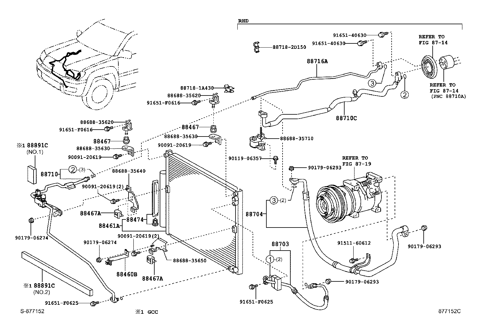 88460-60360 CORE, COOLER CONDENSER product image