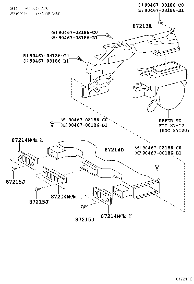 55844-44040 DUCT, HEATER TO REGISTER, NO.2 product image
