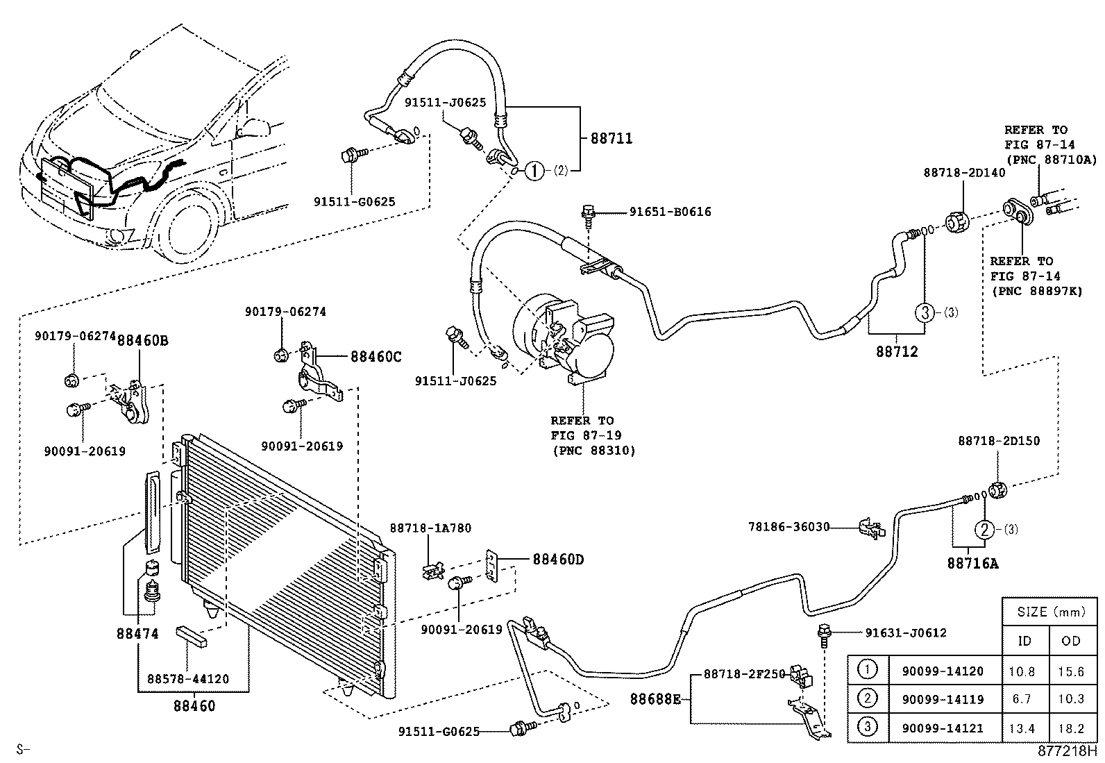 88409-44010 BRACKET, COOLER CONDENSER, NO.1 product image