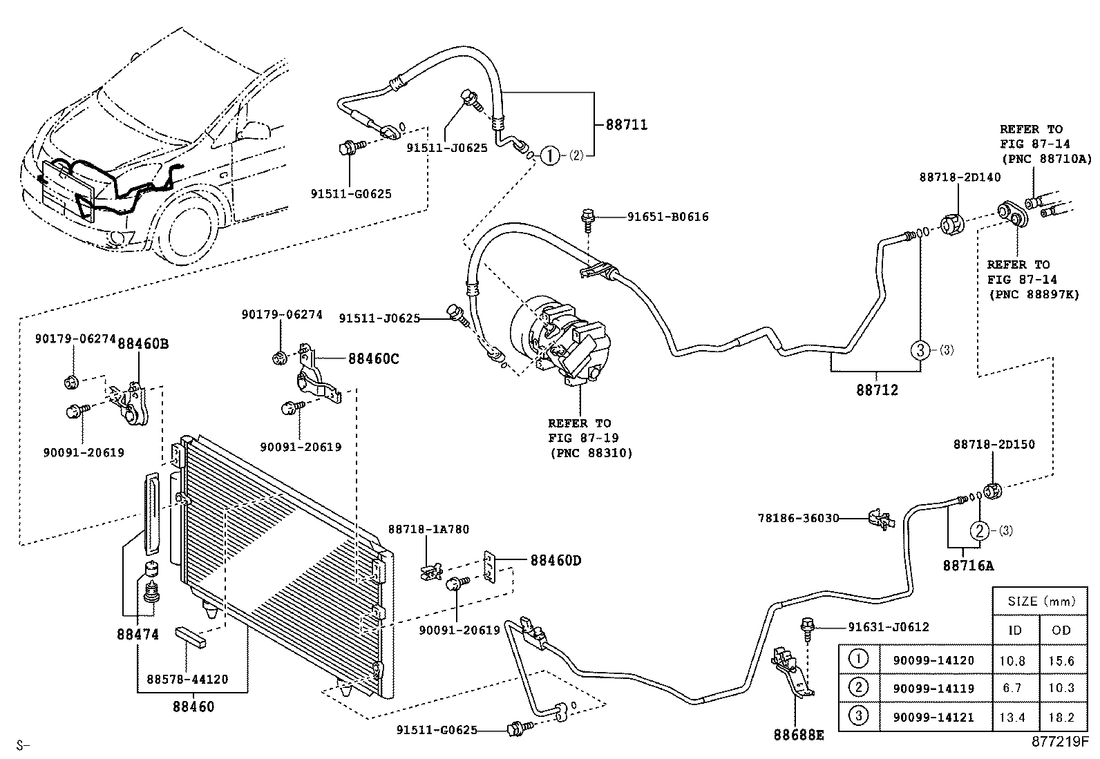 88409-44010 BRACKET, COOLER CONDENSER, NO.1 product image